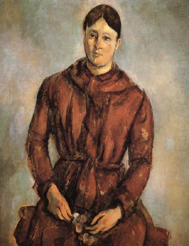 Paul Cezanne to wear red clothes Mrs Cezanne china oil painting image
